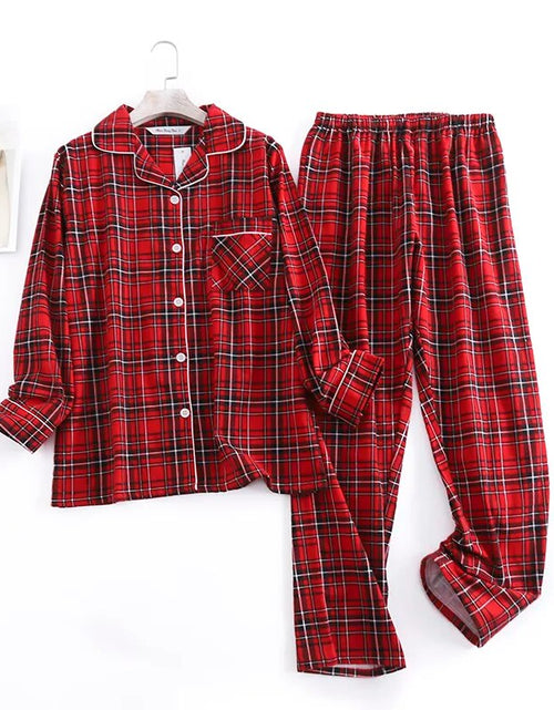 Load image into Gallery viewer, Cotton Flannel Women&#39;s Pajamas Sets
