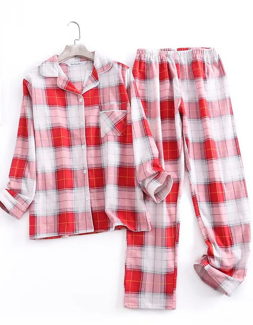 Load image into Gallery viewer, Cotton Flannel Women&#39;s Pajamas Sets
